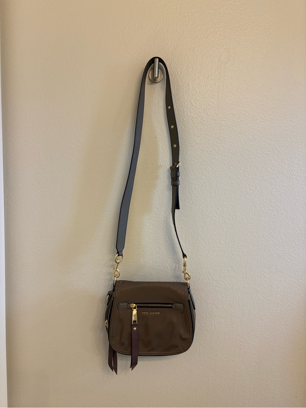 Marc Jacobs Nylon Crossbody with Gold Hardware